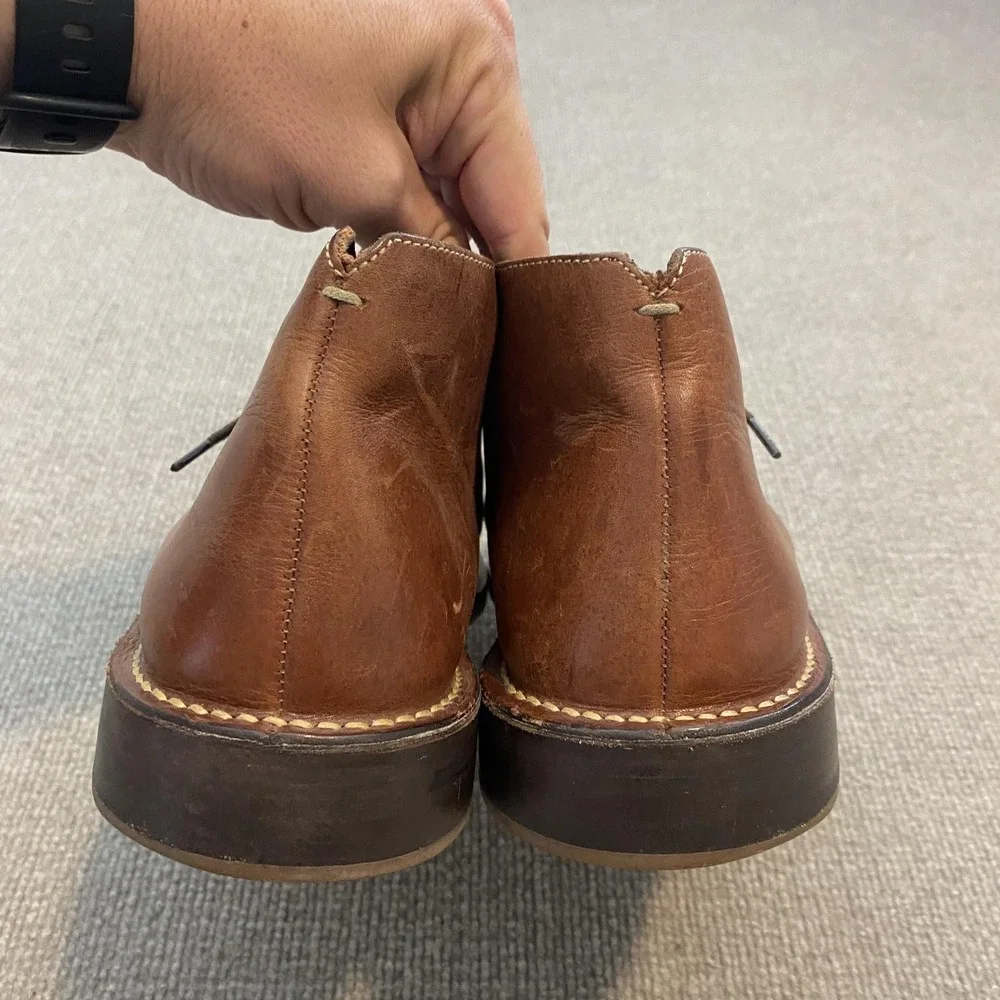 Cole Haan Boots Mens Size 13 Brown Leather Chukka Ankle Dress Casual C03950